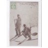 SURREALISME PHOTOMONTAGE : skieurs en 1902 - état