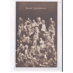 SURREALISME PHOTOMONTAGE: visages multiples (acteur Rudolp Schildkraut - Judaisme - Judaica)- très bon état