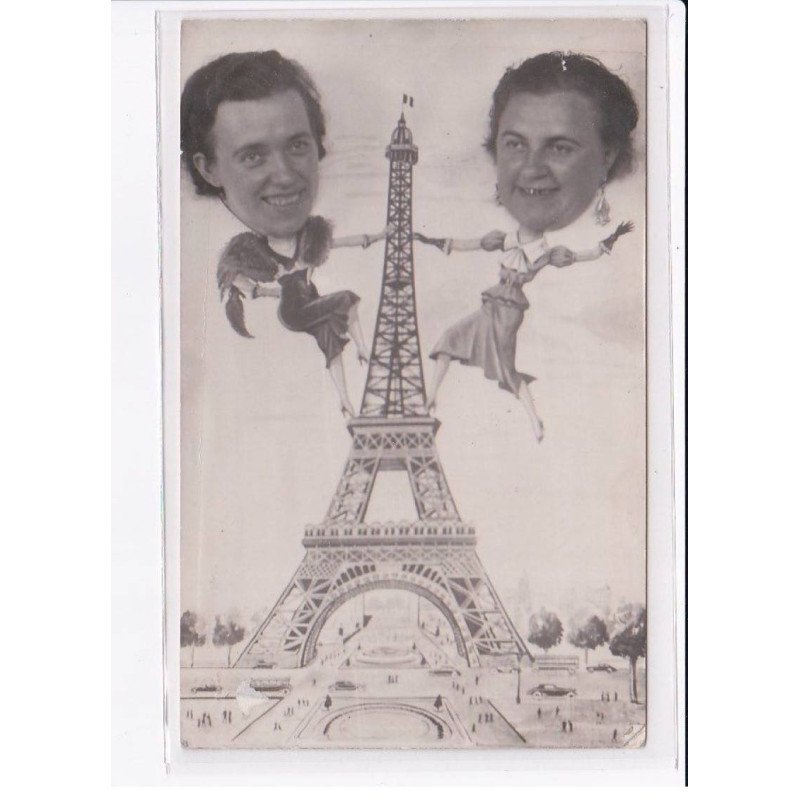SURREALISME PHOTOMONTAGE :  décors de Tour Eiffel - état