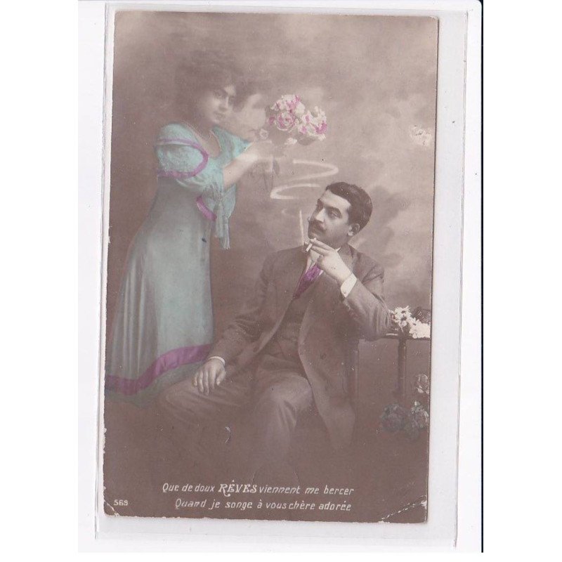 SURREALISME / FANTAISIE : couple (fumée - cigarette) - état
