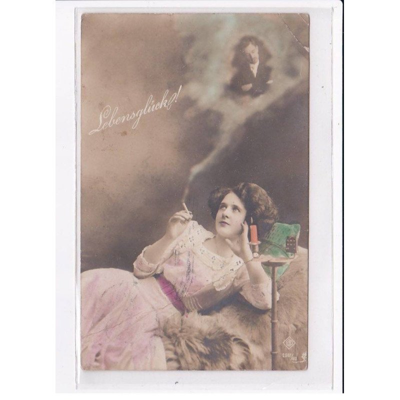 SURREALISME / FANTAISIE : couple (fumée - cigarette) - état