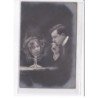 SURREALISME / FANTAISIE : couple (fumée - cigarette) - très bon état