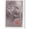 SURREALISME / FANTAISIE : couple (fumée - cigarette) - très bon état