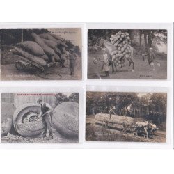 SURREALISME / photomontage : lot de 16 cartes postales de fruits géants ! (giants fruits) - très bon état