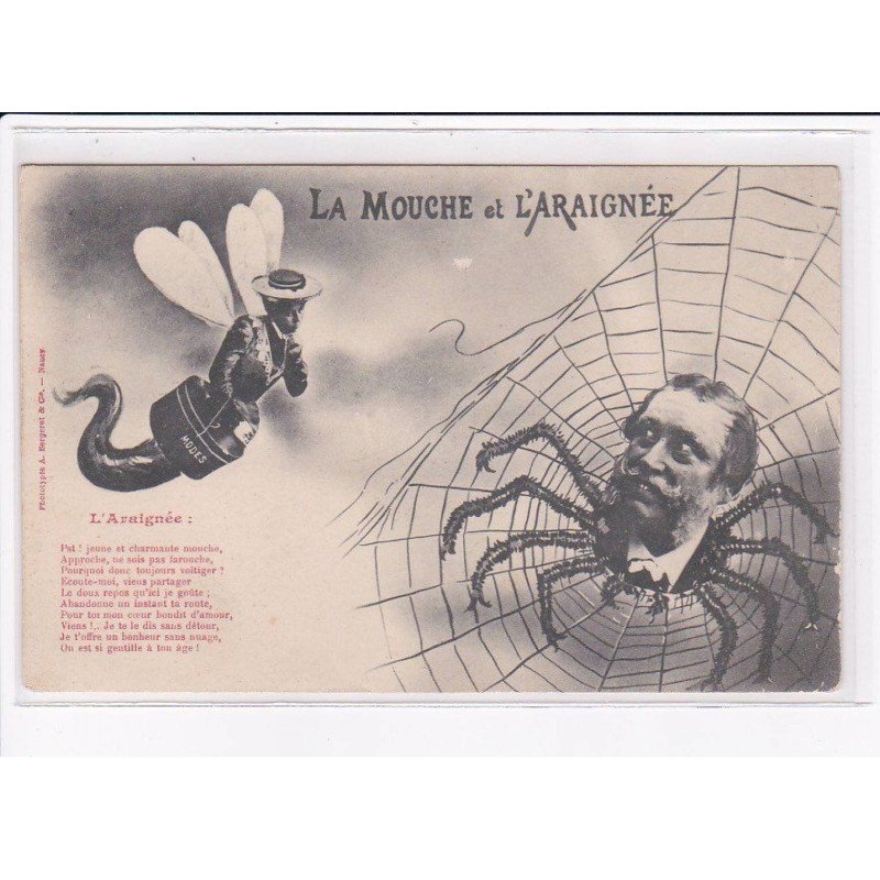 SURREALISME / photomontage : arraignée - Bergeret - très bon état