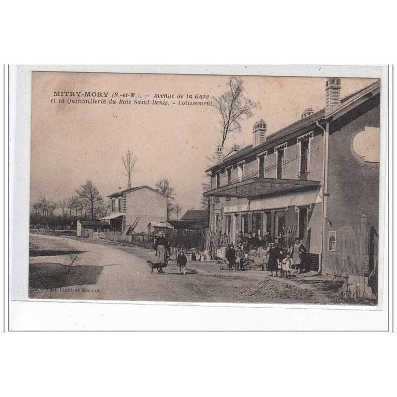 MITRY MORY - Avenue de la Gare et la quincaillerie du Bois Saint Denis - lotissement - très bon état