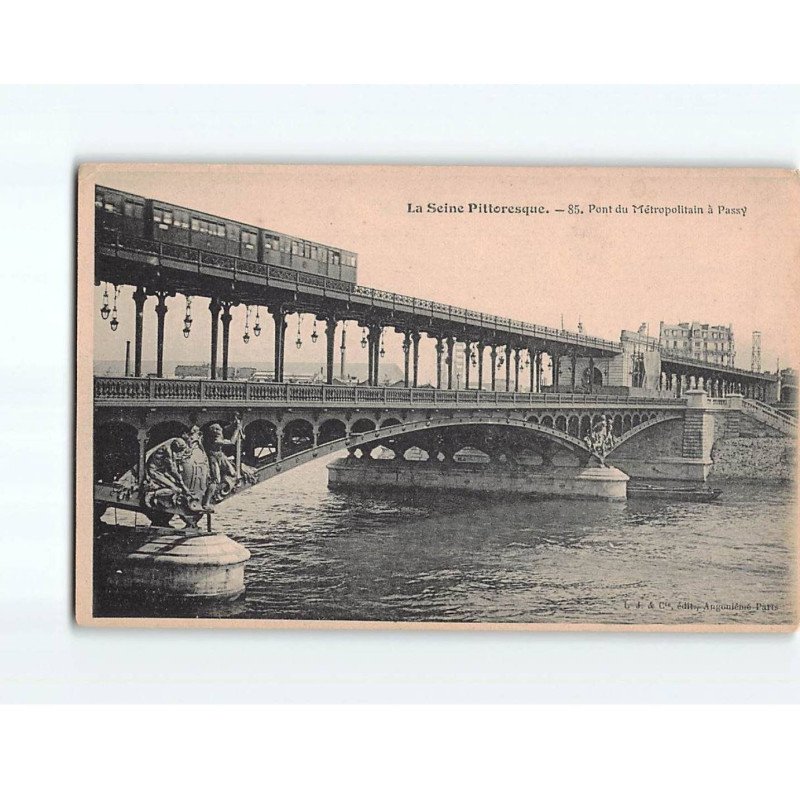 PARIS : Pont du Métropolitain à Passy - état