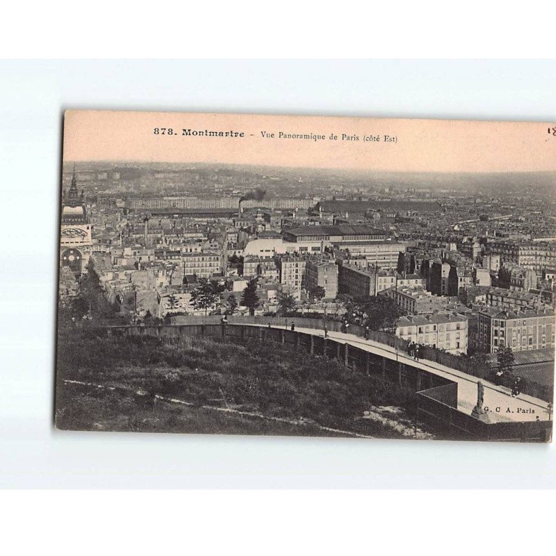 PARIS : Montmartre, vue panoramique de Paris - très bon état