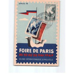 PARIS : Foire de Paris de Mai 1947, salon internationaux de la Philatélie - très bon état