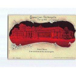 PARIS: Exposition Universelle 1900, Grand Palais à la lumière de feu de Bengale - état