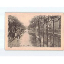 PARIS : Inondations de 1910, Avenue de Versailles - état