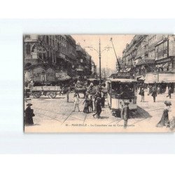 MARSEILLE : La Cannebière vue du Cours Belzunce - très bon état