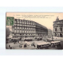 PARIS : La Place de l'Opéra, le Boulevard des Capucines, le Grand Hôtel et la Rue Aubert - très bon état