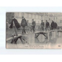 PARIS : Inondations de 1910, Passerelle improvisée, porte d'Ivry - état