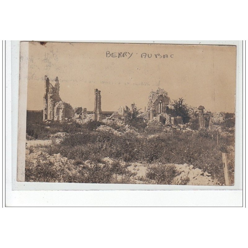 BERRY AU BAC - CARTE PHOTO - état