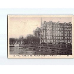 PARIS : Inondations 1910, Maximum de la crue au pont Saint-Louis - très bon état