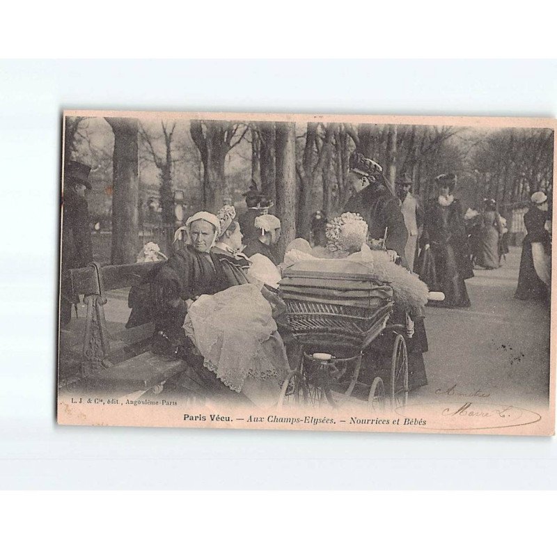 PARIS : Aux Champs-Elysées, Nourrices et Bébés - état