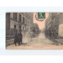 PARIS : Inondations 1910, Cliché de la Rue Rouelle à Grenelle - état