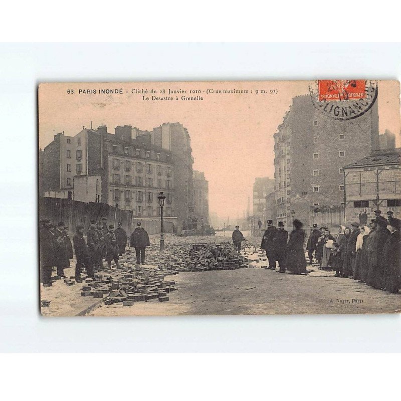 PARIS : Inondations 1910, Le désastre à Grenelle - état PARIS : Inondations 1910, Le désastre à Grenelle - état