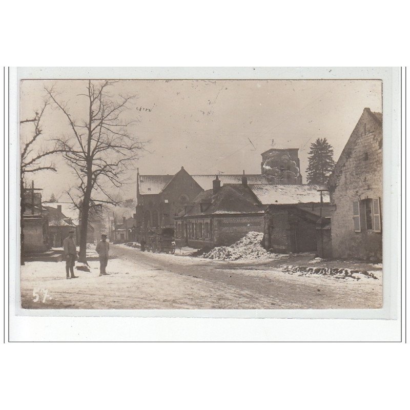 CILLY - CARTE PHOTO - Vue du village enneigé - état