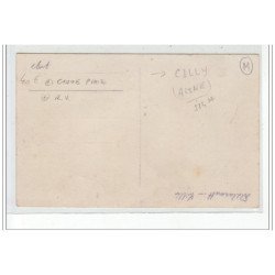 CILLY - CARTE PHOTO - Vue du village enneigé - état