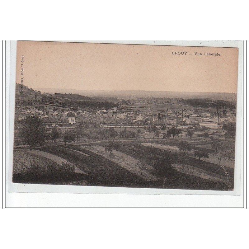 CROUY - Vue générale - état (pli)