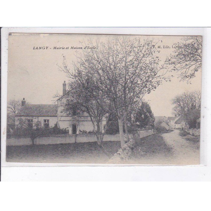 LANGY: mairie et maison d'école - très bon état