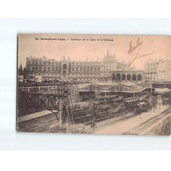 SAINT GERMAIN EN LAYE : Intérieur de la Gare et le Château - état