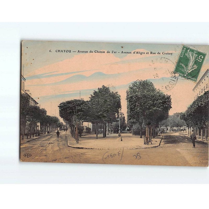 CHATOU : Avenue du Chemin de Fer, Avenue d 'Aligre et Rue de Croissy - état