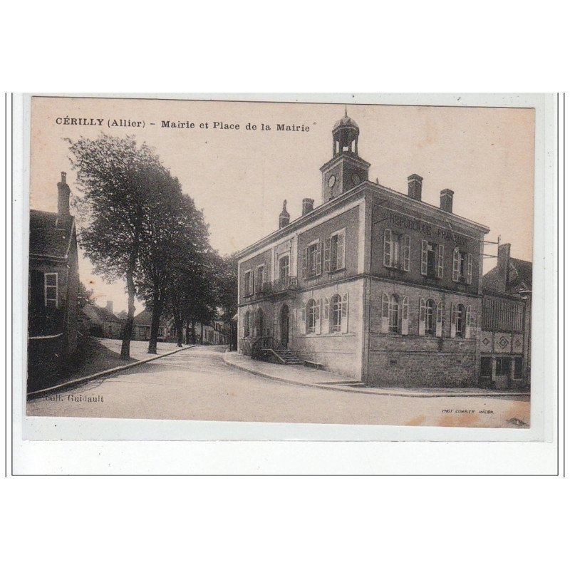 CERILLY - Mairie et Place de la Mairie - très bon état