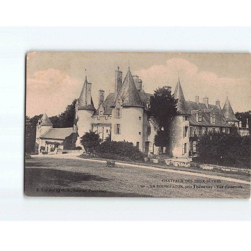 Château de LA ROCHEFATON, vue d'ensemble, près Thénezay - état Château de LA ROCHEFATON, vue d'ensemble, près Thénezay - état