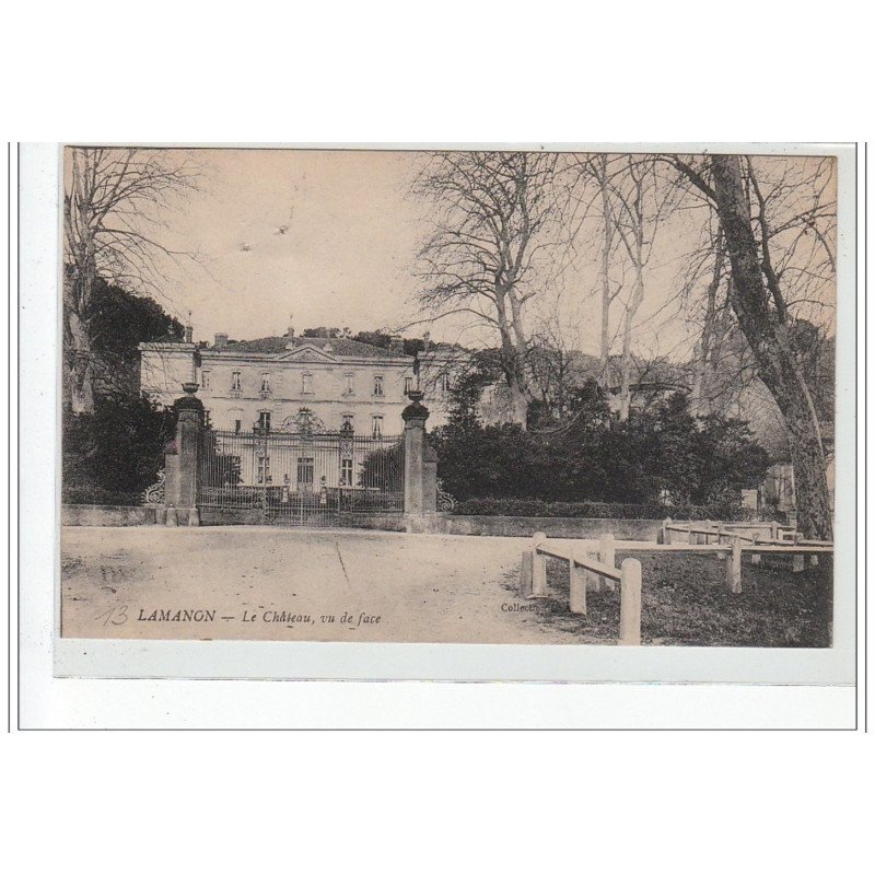 LAMANON - Le Château vu de face - très bon état LAMANON - Le Château vu de face - très bon état