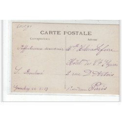 GAUCHY : carte photo d'une fête religieuse en 1913 - très bon état