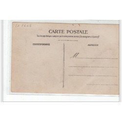 LA FERE : carte photo de l'épicerie-quincaillerie CHARPENTIER vers 1910 - très bon état