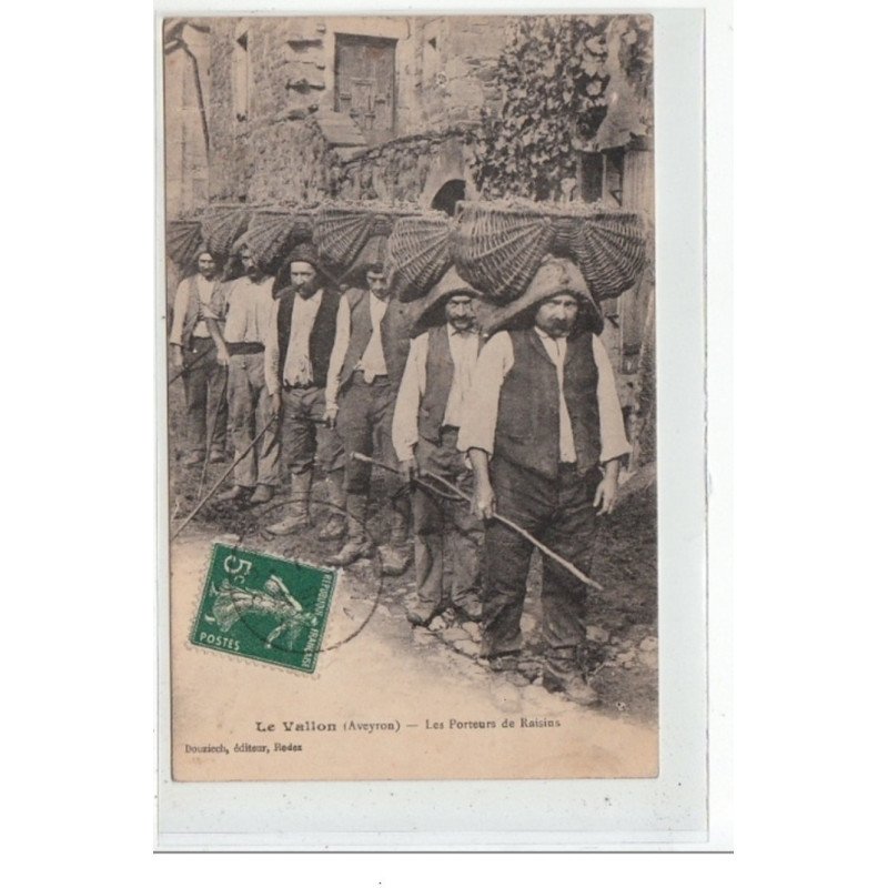 LE VALLON : les porteurs de raisins - très bon état