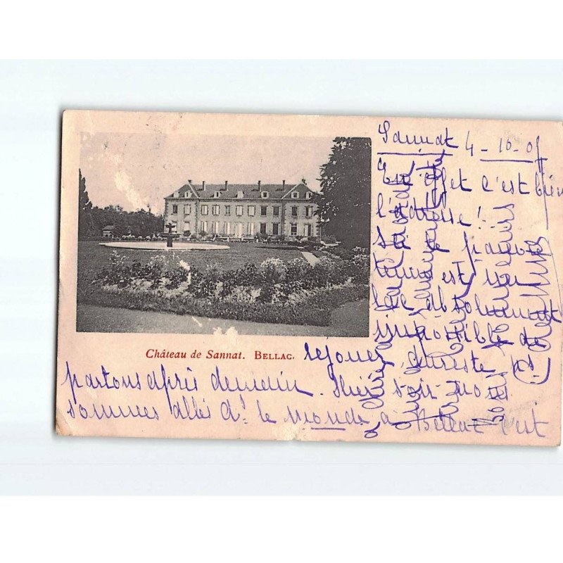 BELLAC : Château de Sannat - état