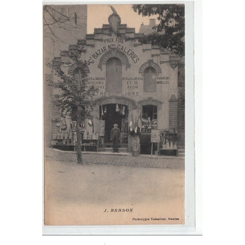 BELLE ILE EN MER : magasin aux Grandes Galeries BERSON - bon état (un petit pli d'angle)