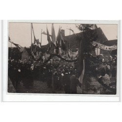 COUBLANC : lot de 4 cartes photos de l'inauguration du monument aux morts - très bon état