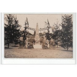 COUBLANC : lot de 4 cartes photos de l'inauguration du monument aux morts - très bon état