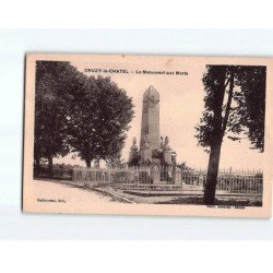 CRUZY LE CHATEL : Le Monument aux Morts - état