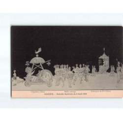 AUXERRE : Retraite illuminé du 2 Août 1908, l'accident d'auto, Ballet sauvage, Palanquin de Mme Gibou - très bon état
