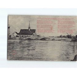 SENS : Le vieux pont pendant l'inondation de janvier 1910 - très bon état