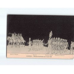 AUXERRE : Retraite Illuminée 1908, Hérauts d'Armes, Sapeurs, Tambour-Major, Tambours, Clairons - très bon état