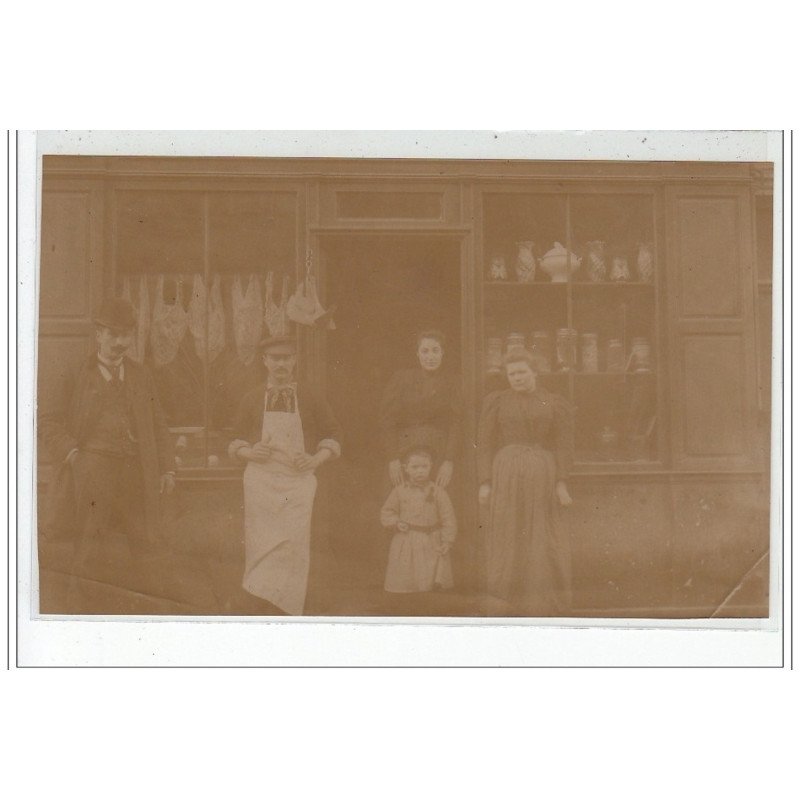 TAVERNY : photo format cpa magasin LANGLOIS - 7 rue de Paris - bon état (un coin plié)