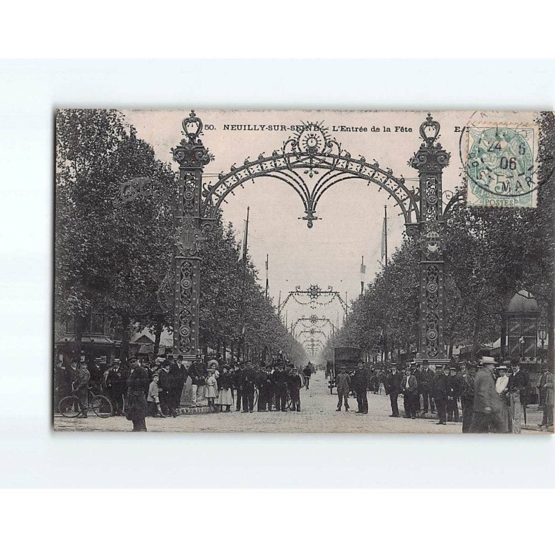 NEUILLY SUR SEINE : L'Entrée de la Fête - très bon état NEUILLY SUR SEINE : L'Entrée de la Fête - très bon état