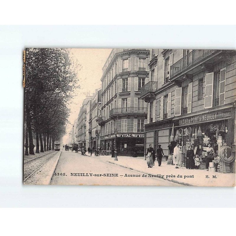 NEUILLY SUR SEINE : Avenue de Neuilly près du pont - état NEUILLY SUR SEINE : Avenue de Neuilly près du pont - état