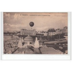 BIARRITZ - AVIATION - lancement d'un ballon à la Grande Plage - très bon état