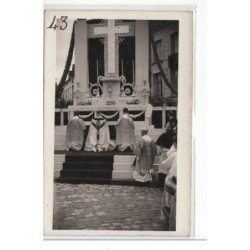 BOURBOURG - CARTE PHOTO - Procession vers 1930 - très bon état