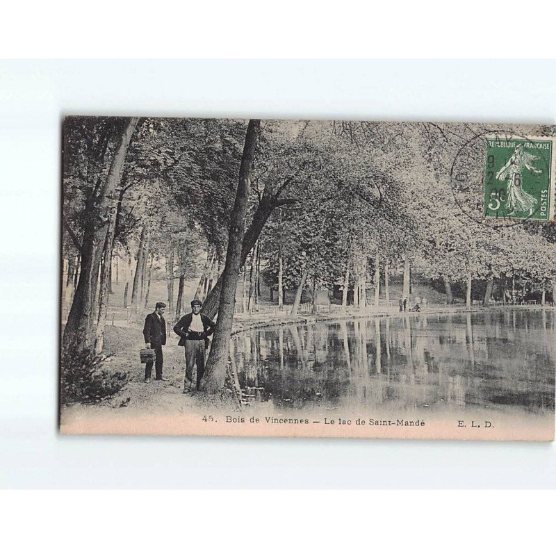 Bois de VINCENNES : Le Lac de Saint-Mandé - très bon état