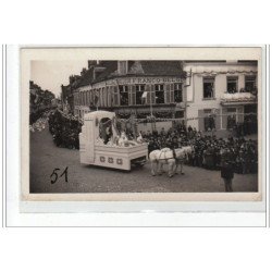 BOURBOURG - CARTE PHOTO - Procession vers 1930 - très bon état